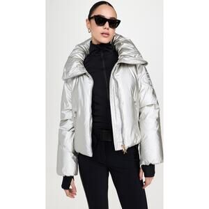 Goldbergh Soleil Ski Jacket Silver - 34/XS